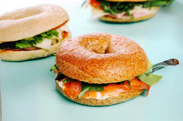 Lufttørret Skinke Bagel